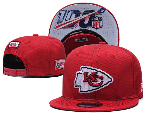 NFL Kansas City Chiefs 2019 100th Season Stitched Snapback Hats 023